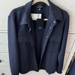 Magaschoni Women's Navy Quilted Blazer